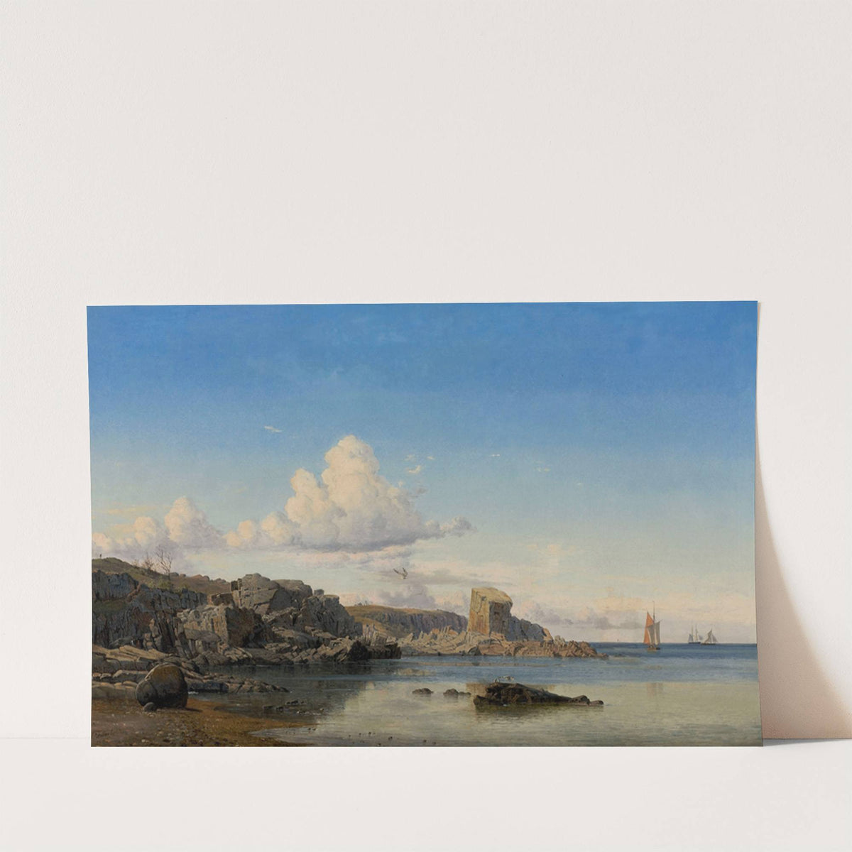 Randcleven at Gudhjem on the eastcoast of Bornholm by Viggo Fauerholdt