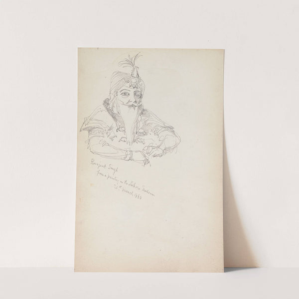 Ranjit Singh, from a Painting in the Lahore Museum by William Simpson