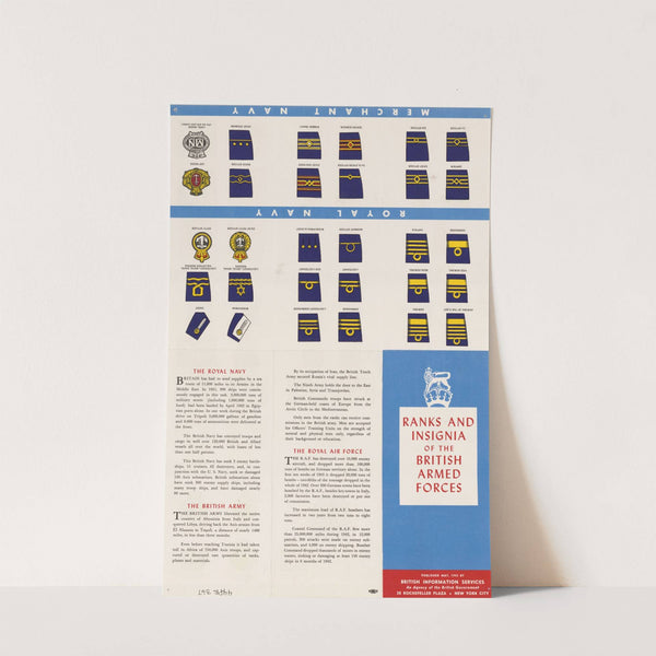 Ranks and Insignia of the British Armed Forces by Anonymous