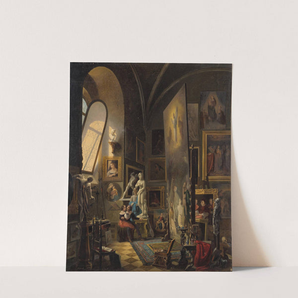 Raphael and his Muse in the Atelier by Vincenzo Abbati