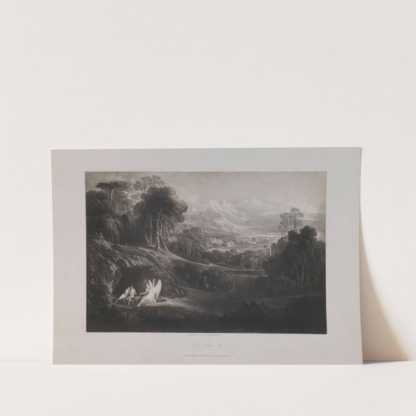 Raphael Conversing with Adam and Eve (Book 5, Line 519) (1824–1827) by John Martin
