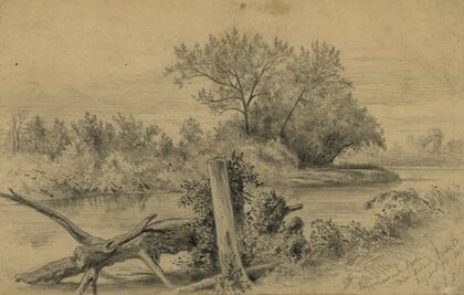 Rappahannock River near Beverly Ford, Va. Sept. 9, 1863