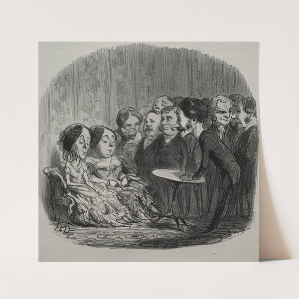 Rapping Spirits (1851) by Honoré Daumier