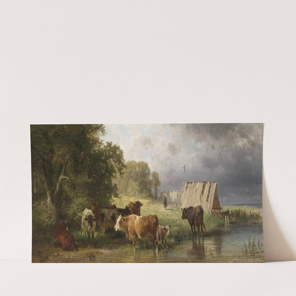 Rast der Kuhherde (1873) by Friedrich Voltz