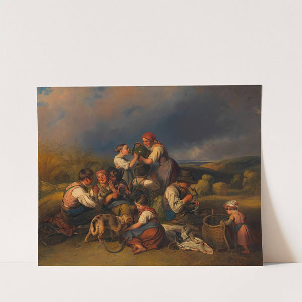 Rast der Schnitter by Johann Matthias Ranftl