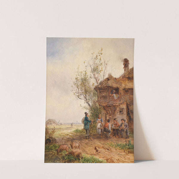 Rast vor dem Wirtshaus by Anton Doll