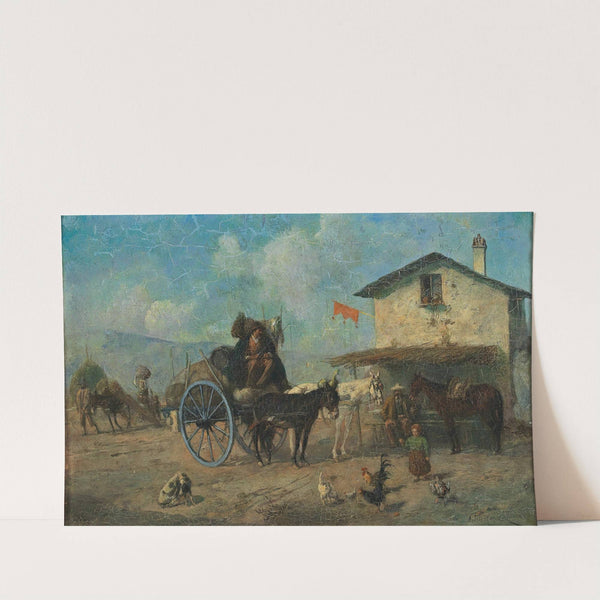 Rast vor der Schenke by Alfred Friedländer