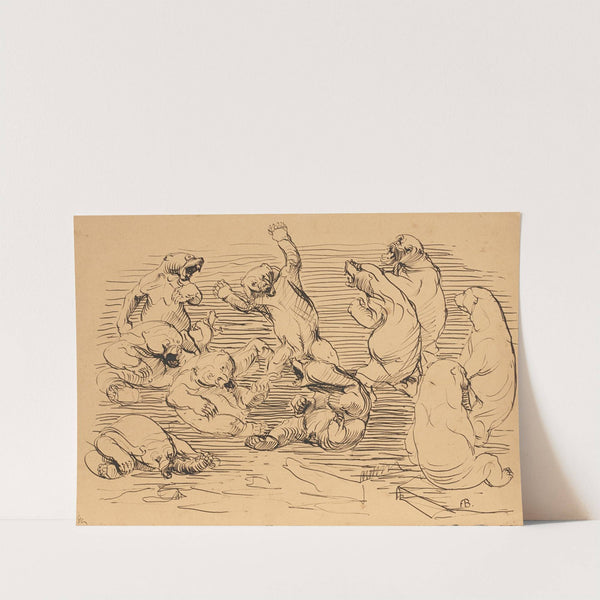 Raufende Bären by Franz Barwig the Elder