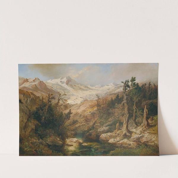 Rauriser Goldberggletscher (1874) by Adolf Obermüllner