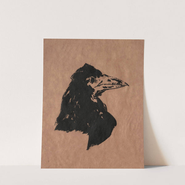 Raven’s Head in Profile (1875) by Édouard Manet