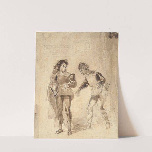 Ravenswood and Caleb (1827–29) by Eugène Delacroix