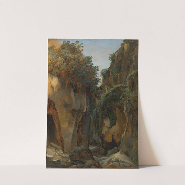 Ravine at Sorrento by François Edouard Bertin