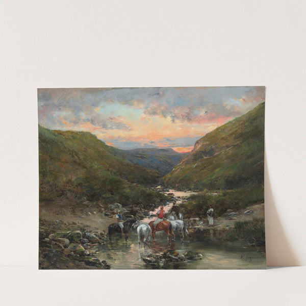 Ravine Near Biskra by Victor Huguet