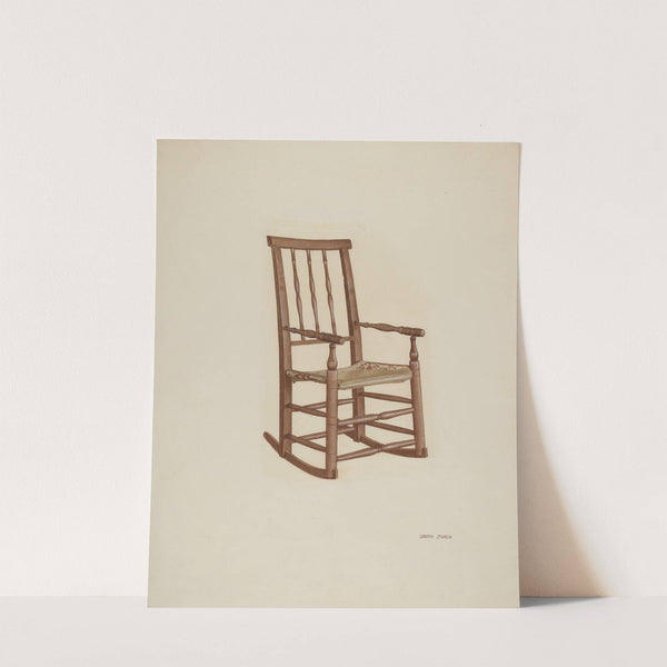 Raw Hide Bottom Rocker by Dorothy Johnson