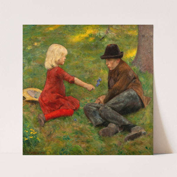 Ray of Sunlight (1891) by Erik Werenskiold