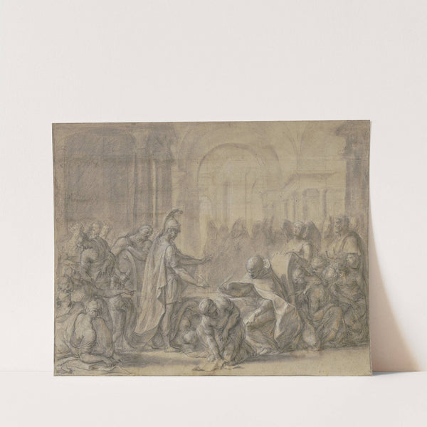 Raymond, Graf von Toulouse, und der Heilige Bernhard von Clairvaux planen den Kreuzzug by Antoine Rivalz