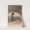 Reading by Lamplight (ca. 1858–1859) by James Abbott McNeill Whistler