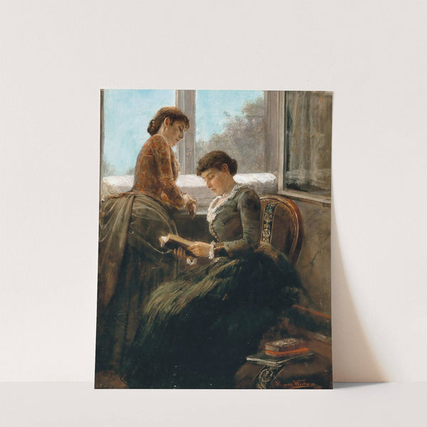 Reading by the Window by Raimund Ritter von Wichera