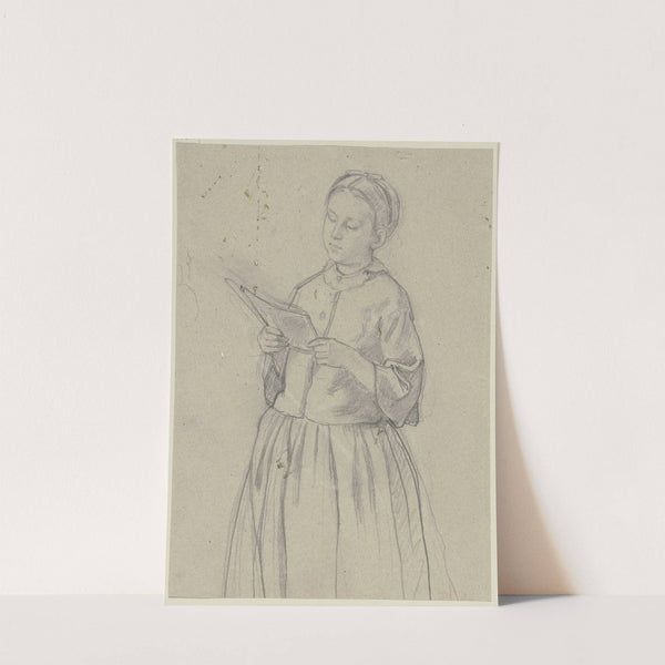 Reading girl by Jakob Becker