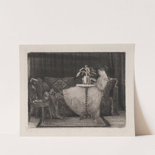 Reading lady by Carl Bloch