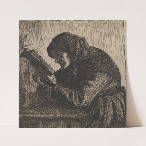Reading old woman (1896) by Anna Ancher