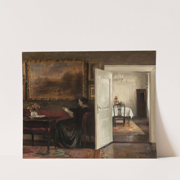 Reading on a Quiet Afternoon by Carl Holsøe