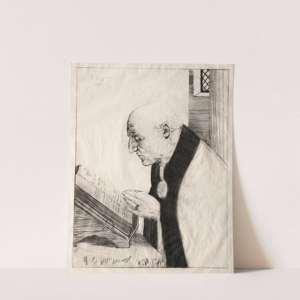 Reading the Office (1868) by Alphonse Legros