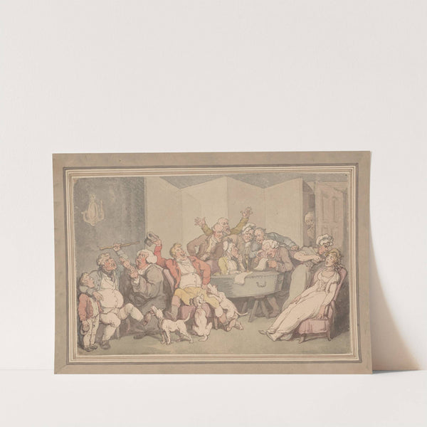 Reading the will by Thomas Rowlandson