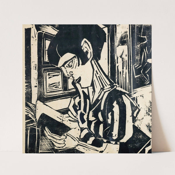 Reading Woman by Albert Müller