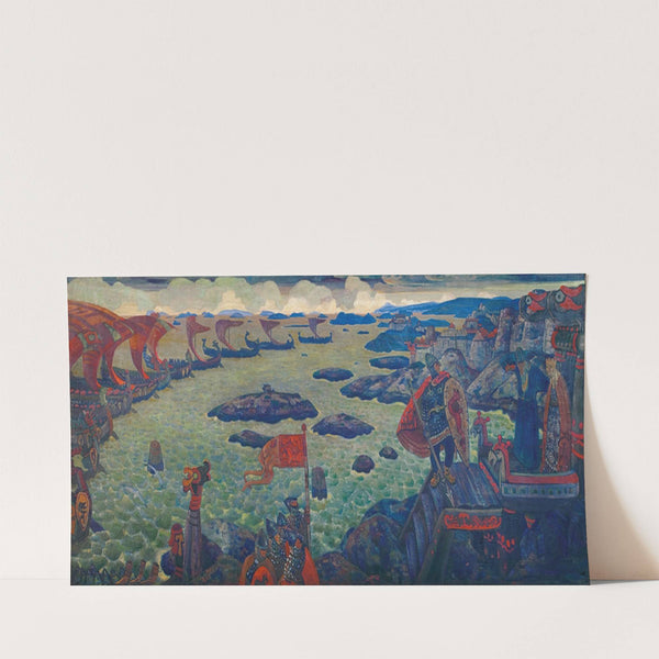 Ready for the Campaign (The Varangian Sea) (1910) by Nicholas Roerich