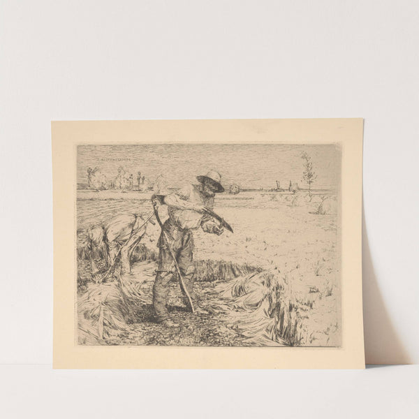 Reaper sharpening his scythe, Damvillers, Meuse (1858) by Jules Bastien-Lepage