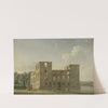 Rear View of Berckenrode Castle in Heemstede after the Fire by Jan ten Compe