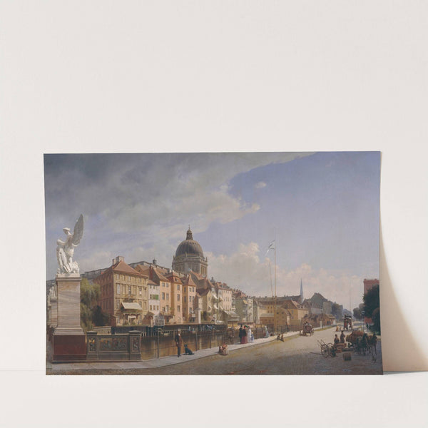 Rear view of the Houses at Schloßfreiheit by Eduard Gaertner