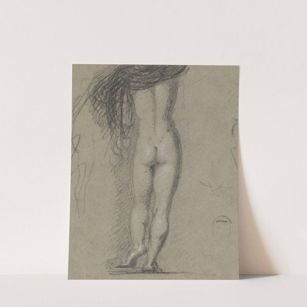 Rear View Study of a Nude Figure by Benjamin Robert Haydon