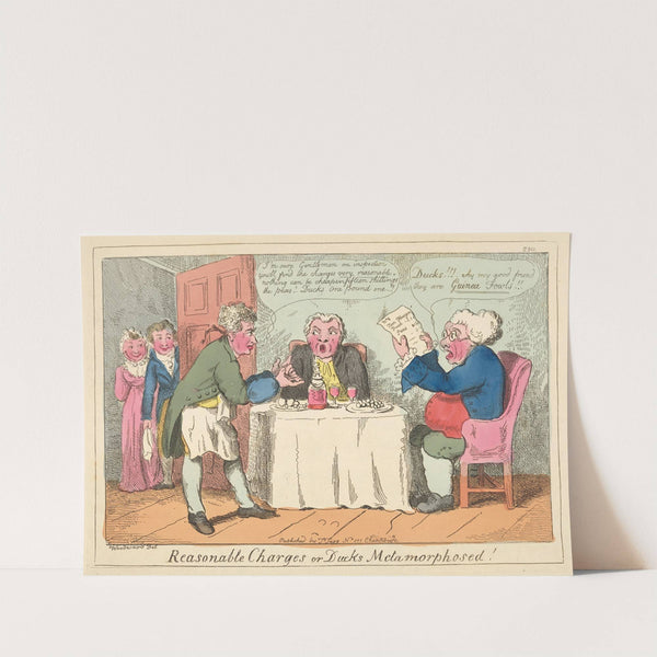 Reasonable charges or ducks metamorphosed! (1801) by George Moutard Woodward