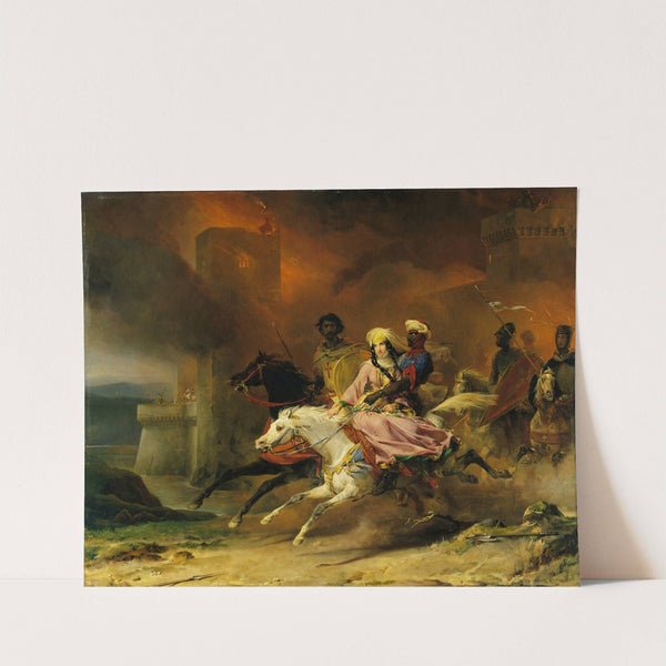 Rebecca and Brian de Bois-Guilbert by Léon Cogniet