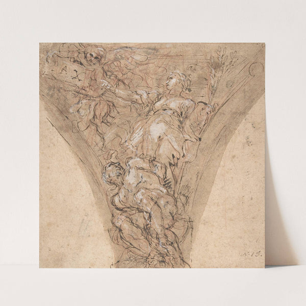 Rebecca And Eliezer At The Well by School of Carlo Maratti