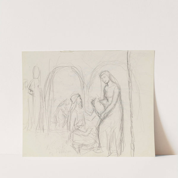 Rebecca og Elieser by Signe Scheel