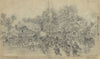 Rebels leaving Mechanicsville. Union batteries shelling the Village