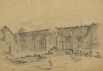 Rebuilding the RR bridge over the Rappahannock River
