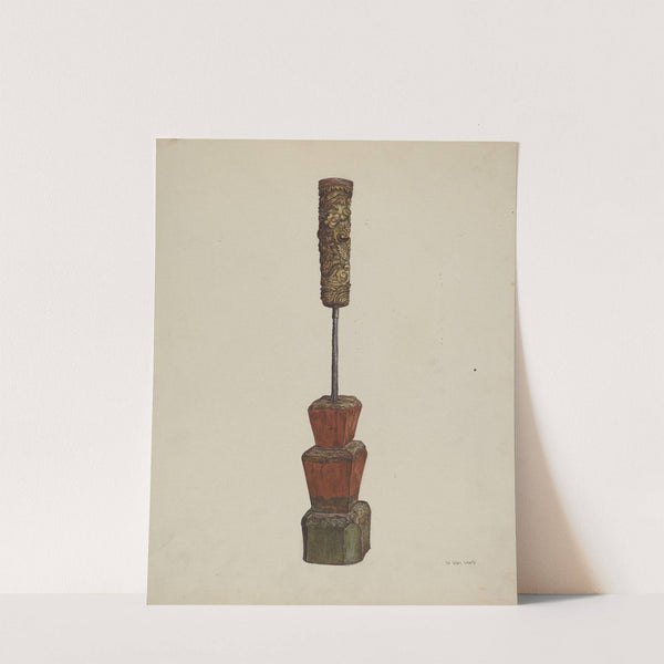 Receptacle for Peanut Oil by Vera Van Voris