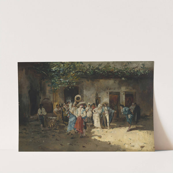 Reception at the Village by Eugenio Lucas Villamil