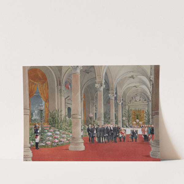 Réception du roi d’Angleterre Edouard VII par le président Loubet à l’Hôtel de ville de Paris, le 2 Mai 1903 (1915-1945) by Fédor Hoffbauer