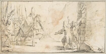 Reception of a Bishop Leading an Army at a City Gate (1696–1770)