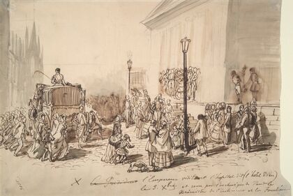 Reception of Emperor Napoleon III at the Hospital ‘Hotel Dieu’