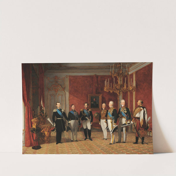 Reception of Grand Duke Alexander Nikolayevich by Prince Metternich in the Vienna Hofburg in 1839 (1839) by Ferdinand Georg Waldmüller