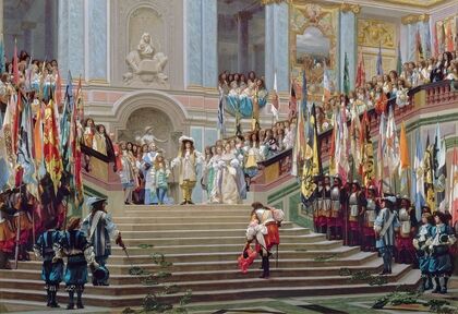 Reception of Le Grand Condé by Louis XIV at Versailles in 1674
