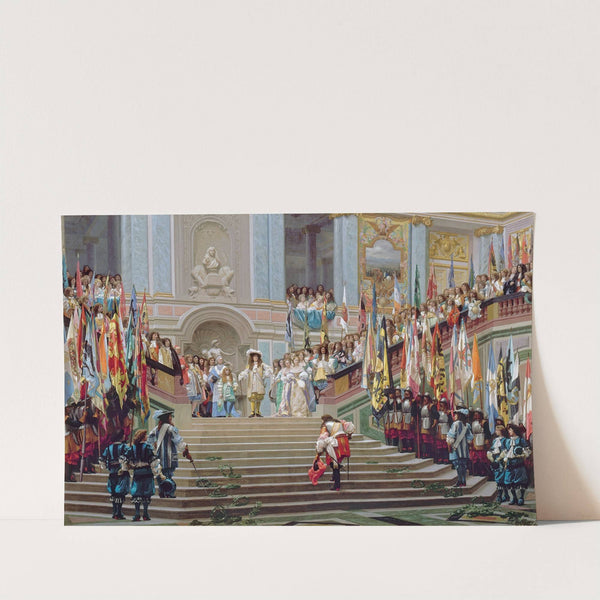Reception of Le Grand Condé by Louis XIV at Versailles in 1674 (1878) by Jean-Léon Gérôme