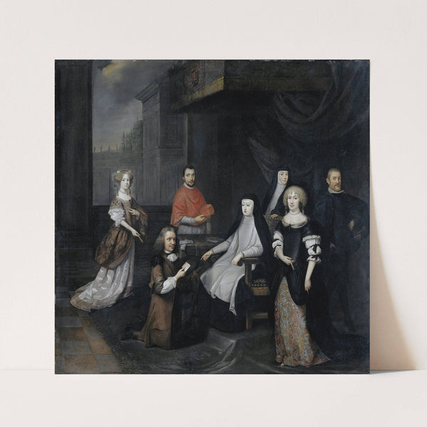 Reception of the Dutch ambassador Hieronymus van Beverningk by the Spanish queen-regent Maria-Anna of Austria, 2 March 1671 (1671 - 1675) by Caspar Netscher