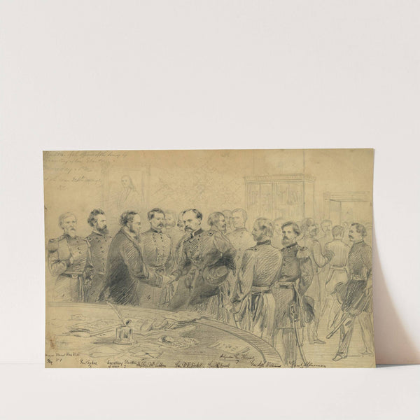 Reception of the officers of the Army by Secretary of War Stanton. Monday - PM. at the War Dept. Washington D.C. by Arthur Lumley